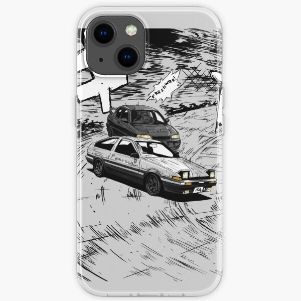 Initial D style artwork 2, Evo III vs AE86 iPhone Soft Case RB2806 product Offical initial d Merch