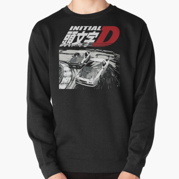 Initial D - Drift Racing  tandems Toyota Corolla AE86 Sprinter Trueno vs FC rx-7 Pullover Sweatshirt RB2806 product Offical initial d Merch