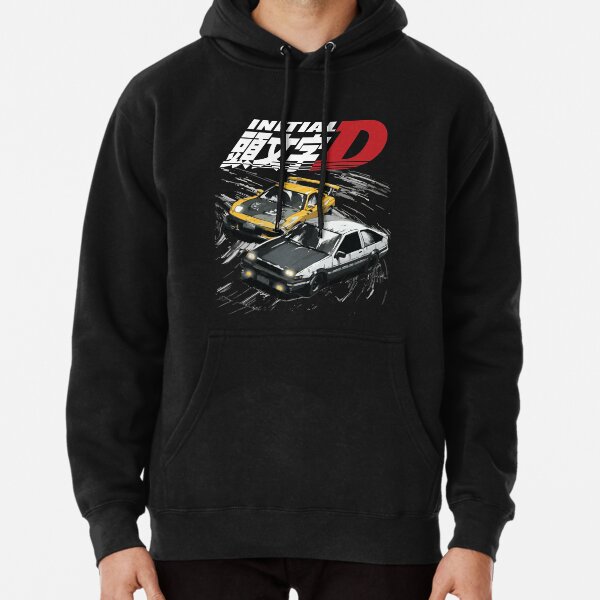Mountain Drift Racing Initial D Tandems AE86 vs FD rx-7  Pullover Hoodie RB2806 product Offical initial d Merch