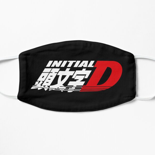 Anime Initial D Logo Flat Mask RB2806 product Offical initial d Merch